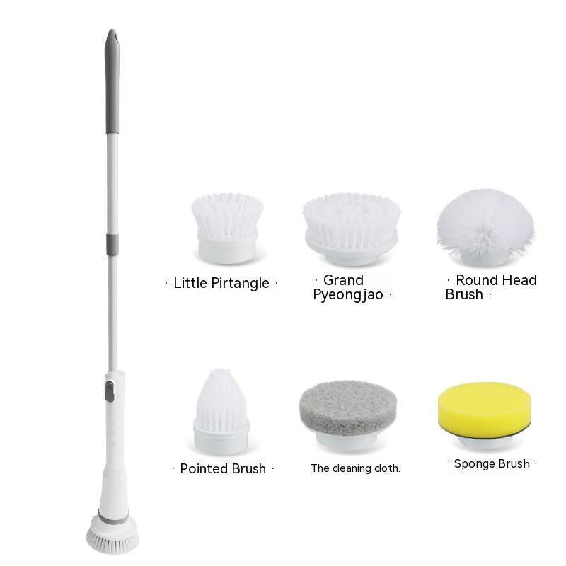 Electric Spin Scrubber with Long Extendable Handle – Cordless