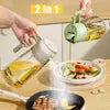 2-in-1 Oil Dispenser Bottle 470ml – Spray & Pour Oil Mister