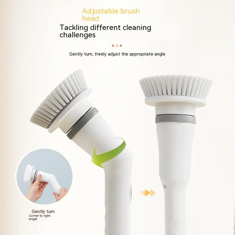 Electric Spin Scrubber with Long Extendable Handle – Cordless