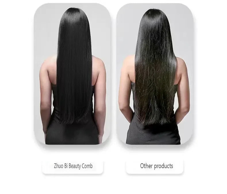 Zhuo Bi Beauty Comb vs other products: smooth vs frizzy hair comparison for sleek styling