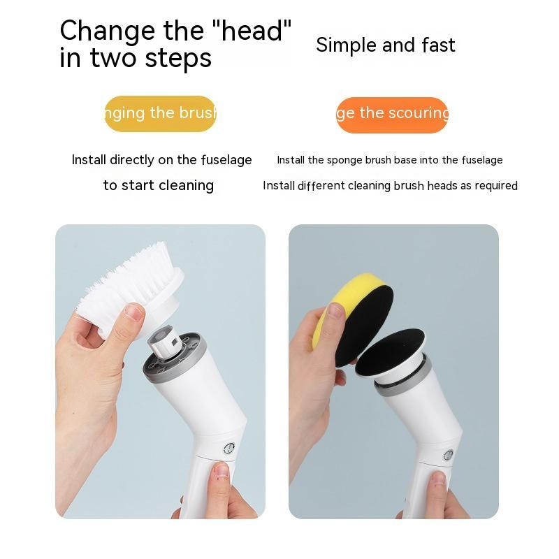 Electric Spin Scrubber with Long Extendable Handle – Cordless