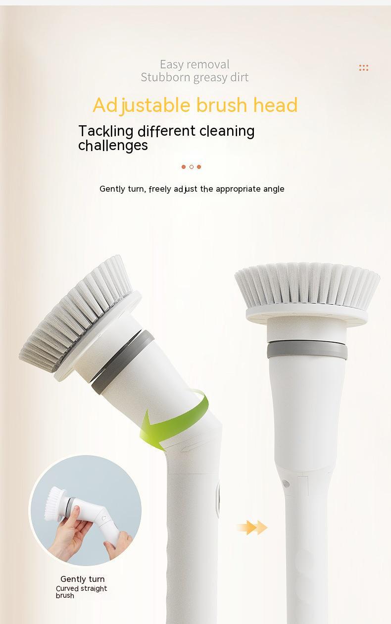 Electric Spin Scrubber with Long Extendable Handle – Cordless