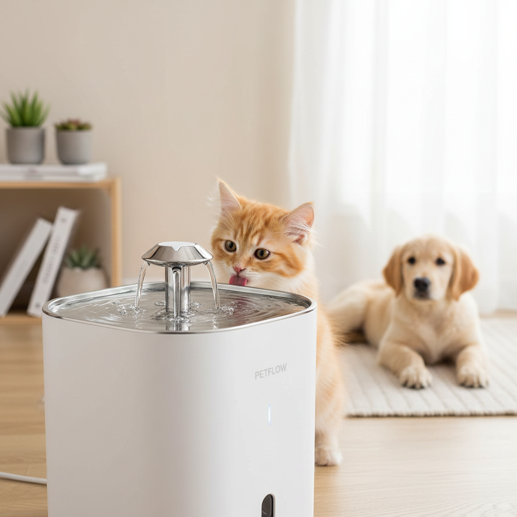 Automatic Pet Water Fountain – Silent Filtered Water Dispenser for Dogs & Cats