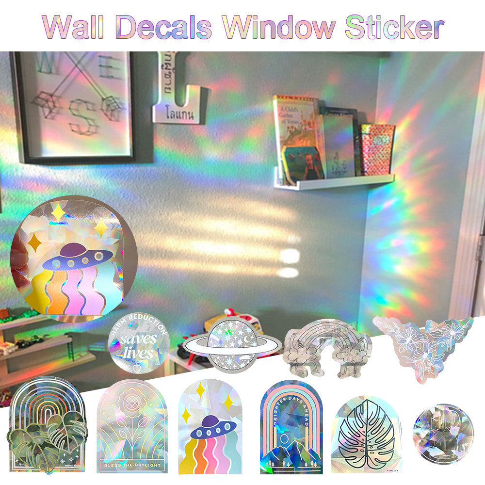 Sun Catcher PVC Window Stickers - Rainbow Prism Window Decals