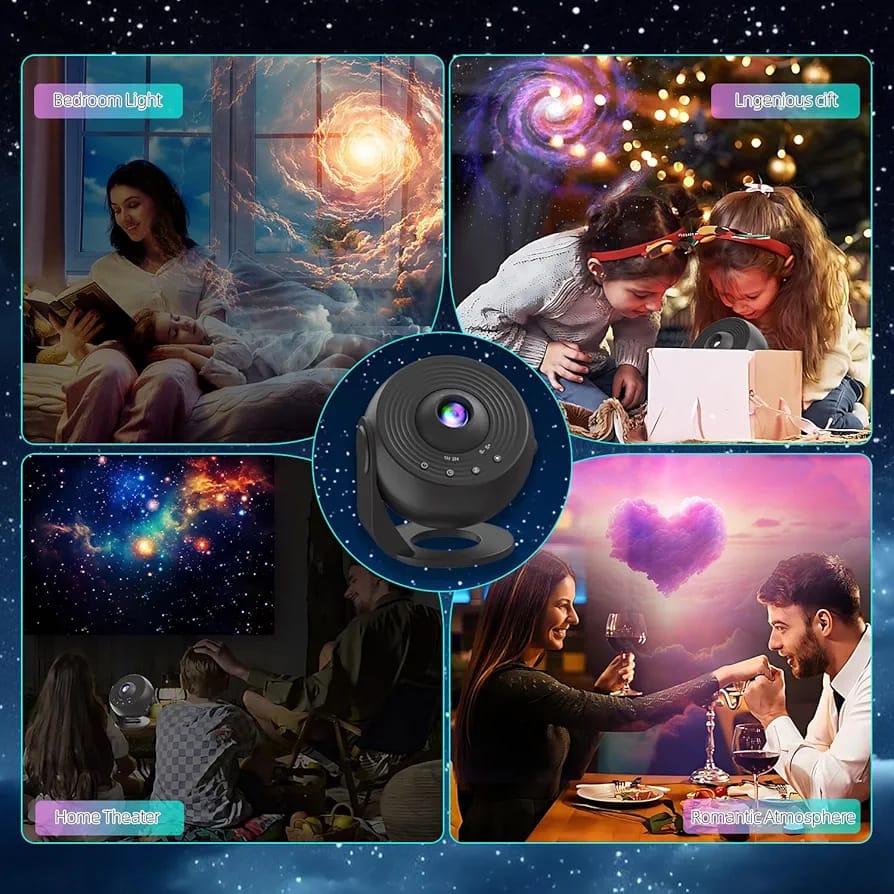 Night Light Galaxy Projector – Star & Galaxy LED Projector for Bedroom & Kids Room