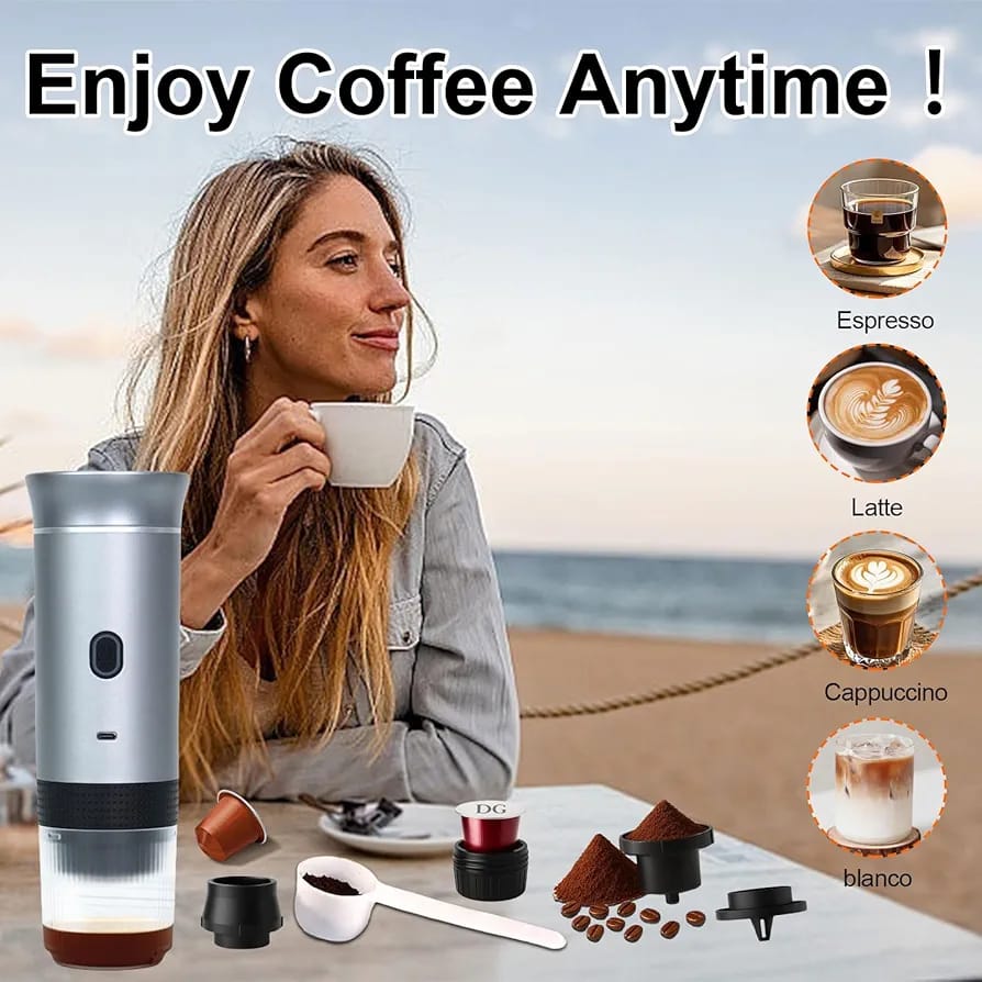 Portable Coffee Maker – Compact Travel Coffee Brewer for Home, Office & Outdoors