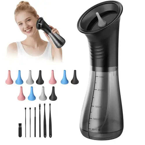 Ear Wax Water Flusher ear wax remover, ear cleaning kit, ear wax removal tool, water ear flusher, ear cleaner for adults, ear cleaning system, reusable ear wax cleaner, ear irrigation kit, ear care tool, ear hygiene device USA