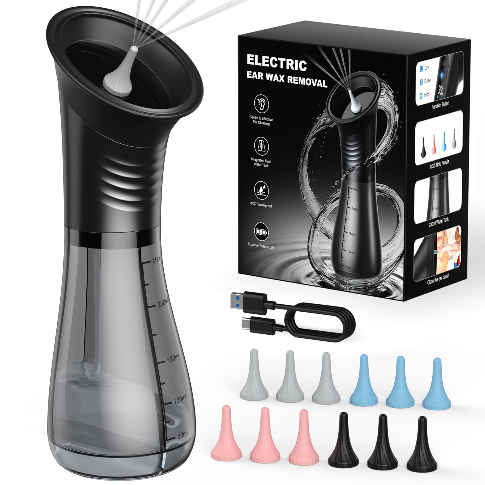 Ear Wax Water Flusher – Safe & Gentle Ear Cleaning Kit for Adults