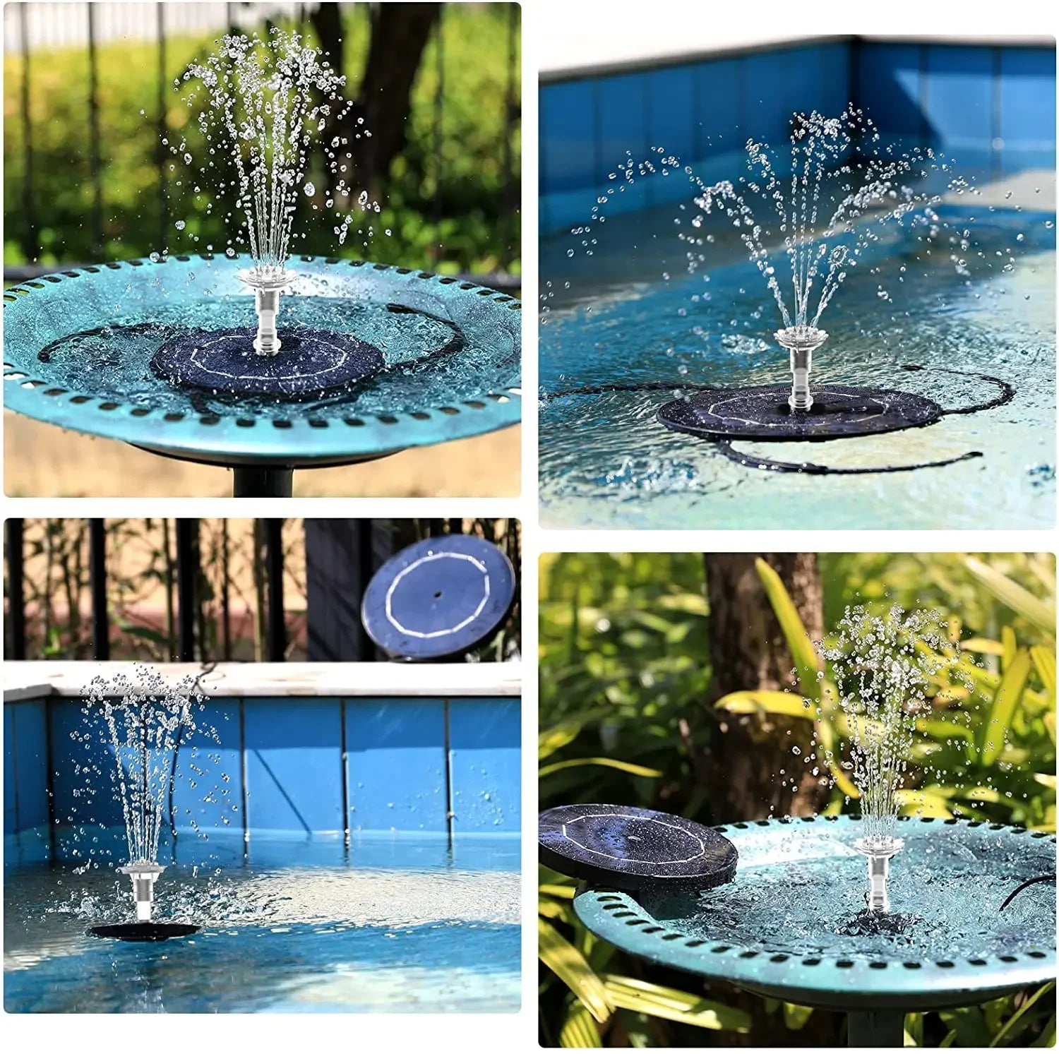 Solar Water Fountain – Outdoor Bird Bath & Garden Pond Fountain Pump