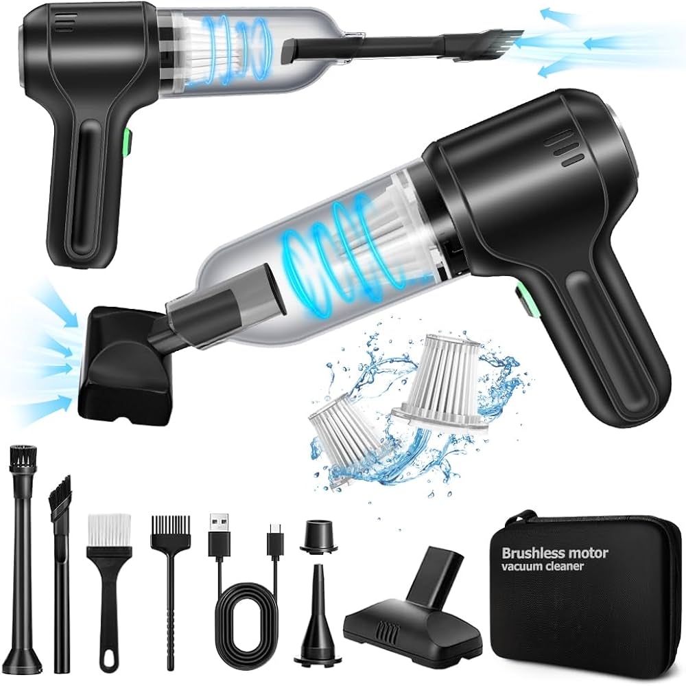 Multi-Functional Car Vacuum Cleaner & Blower - 2-in-1 Portable Wet Dry Vacuum