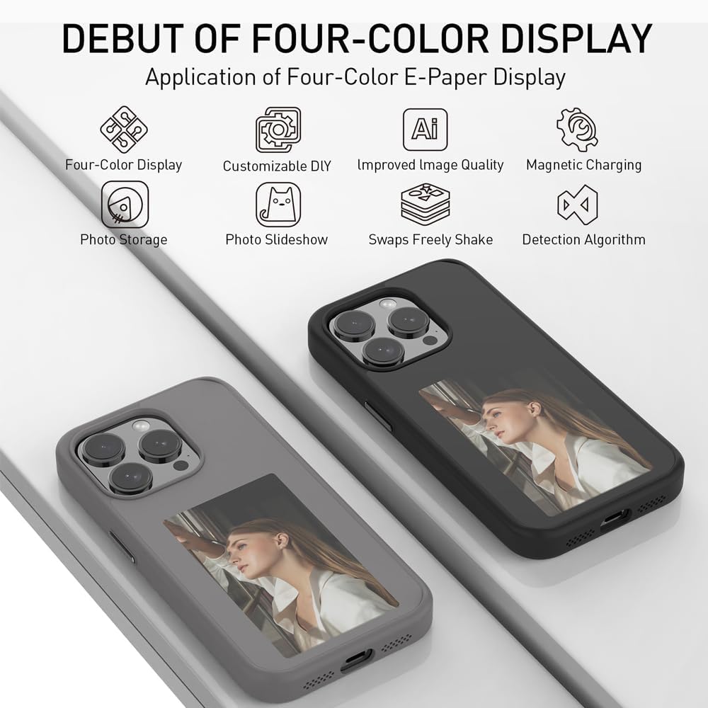 E-Ink DIY Phone Case - Customizable Digital Drawing & Display Case