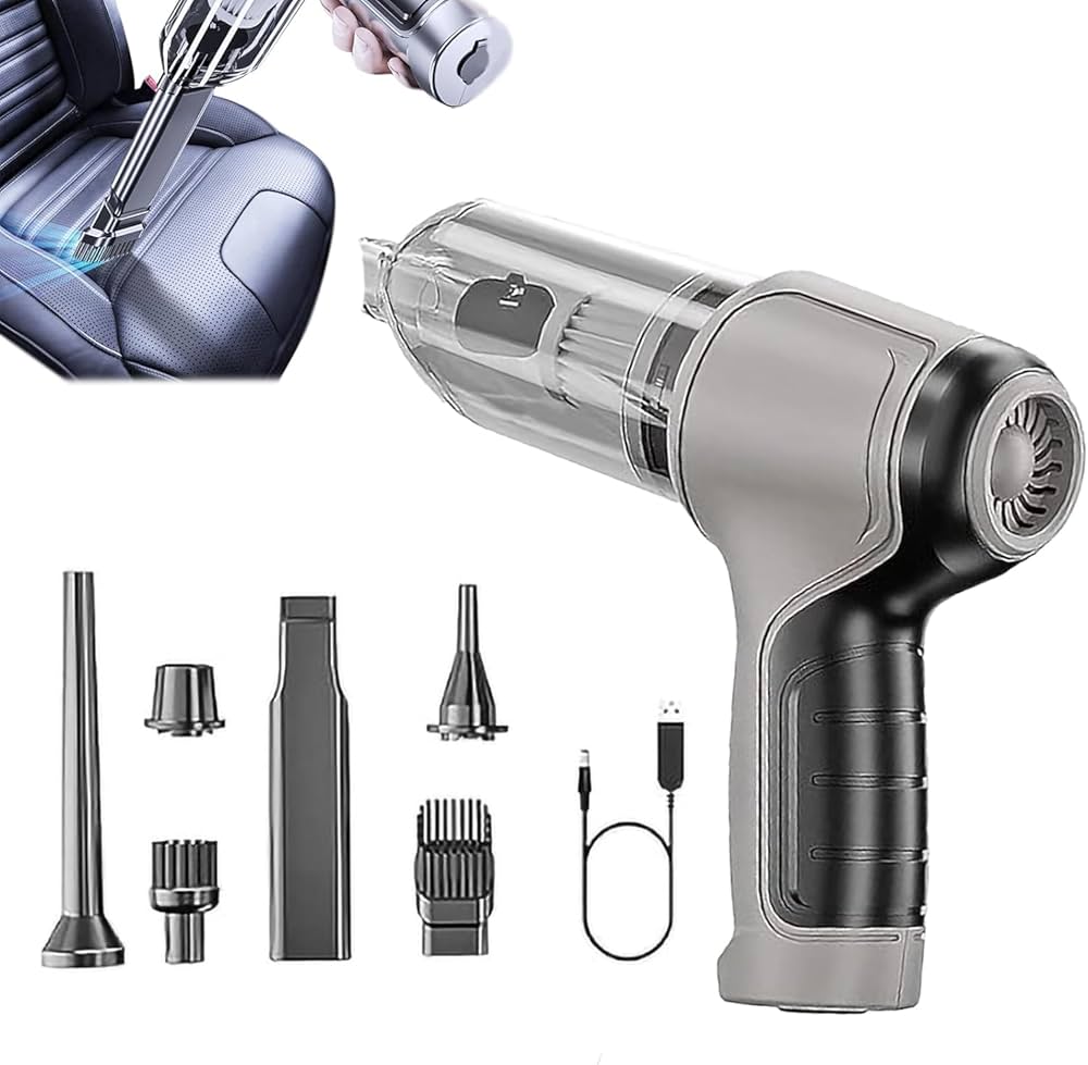 Portable Car Vacuum Cleaner & Blower – Powerful 2-in-1 Handheld Auto Cleaner
