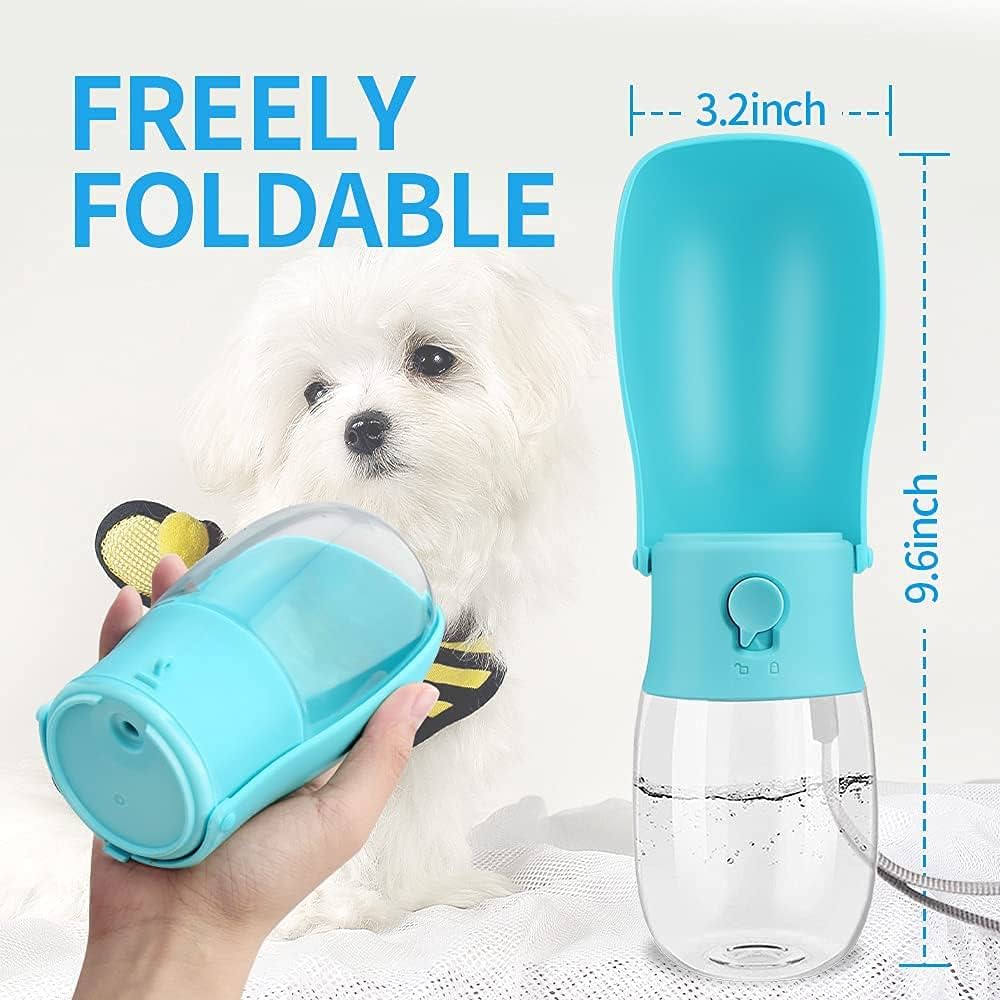 Portable Pet Water Bottle – Leak-Proof One-Hand Dispenser for Dogs & Cats