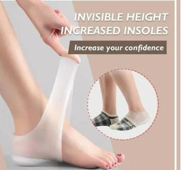 Invisible Height Increasing Socks – Discreet Heel Lift Insole Socks for Men & Women