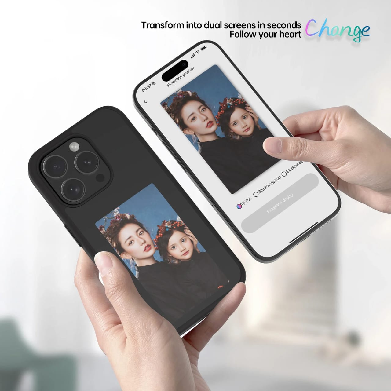 E-Ink DIY Phone Case - Customizable Digital Drawing & Display Case