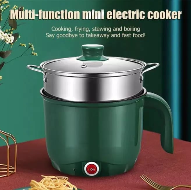 Electric Hot Pot 1.8L – Portable Mini Electric Cooker for Noodles, Soup & More