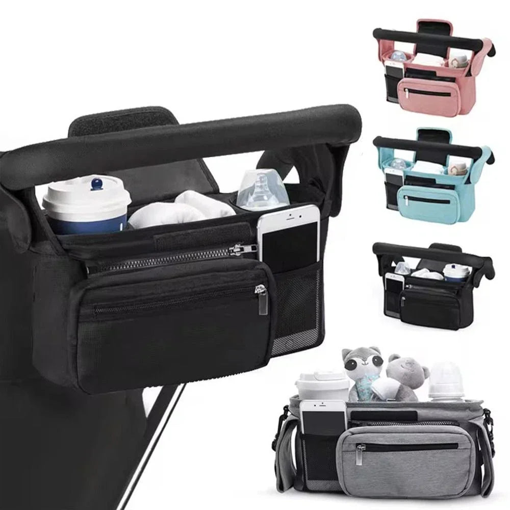 Baby Stroller Organizer With Non-Slip Strap – Secure Handlebar Bag for Parents