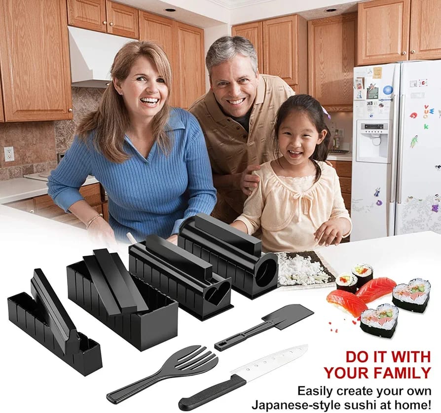 Sushi Maker Kit – Complete Home Sushi Rolling Set for Beginners & Pros