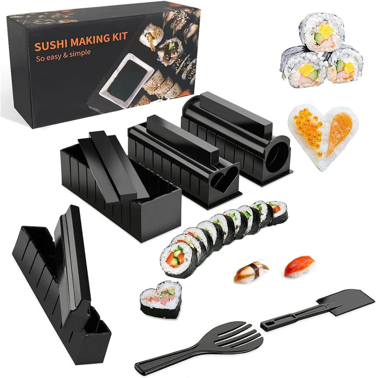 Sushi Maker Kit – Complete Home Sushi Rolling Set for Beginners & Pros