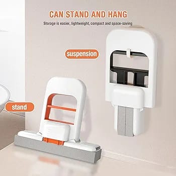Powerful Squeeze Folding Mini Mop – Compact Self-Wringing Floor Cleaner