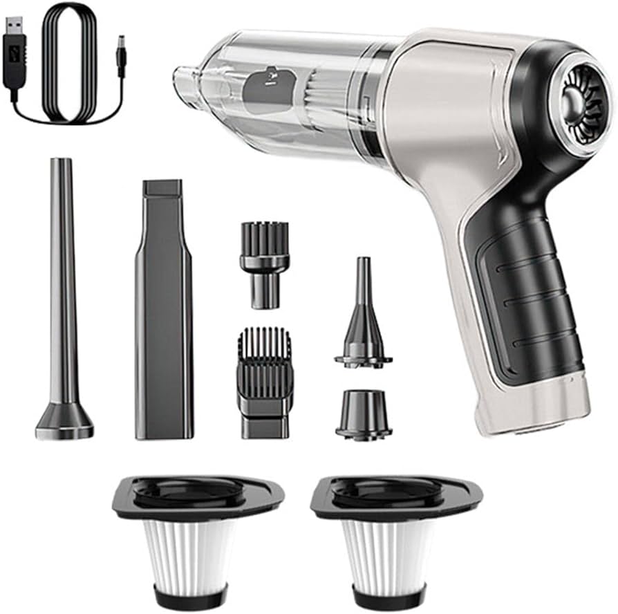 Portable Car Vacuum Cleaner & Blower – Powerful 2-in-1 Handheld Auto Cleaner