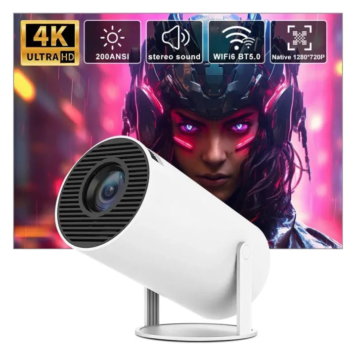HY300 Mini Projector 1080P Support - Portable Home Theater with WiFi Bluetooth
