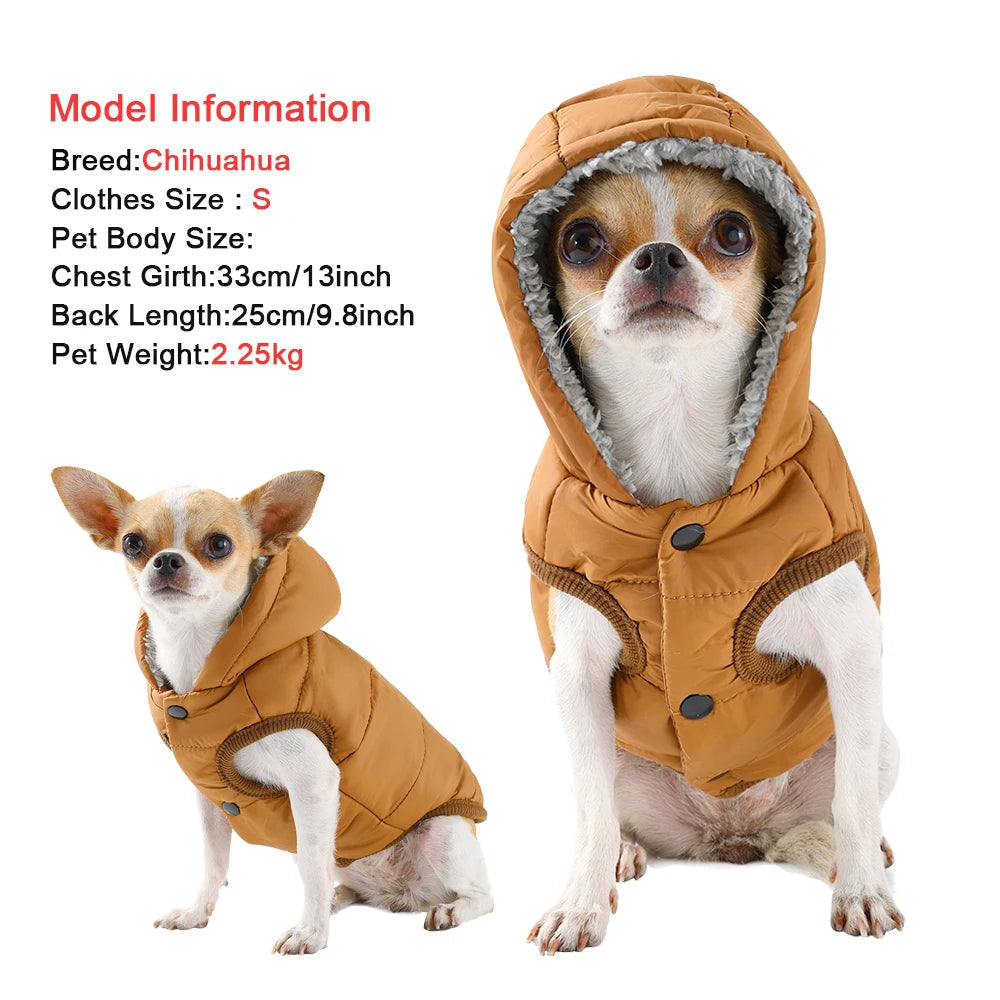 Cozy Hooded Pet Jacket - Warm Fleece Hoodie for Dogs & Cats