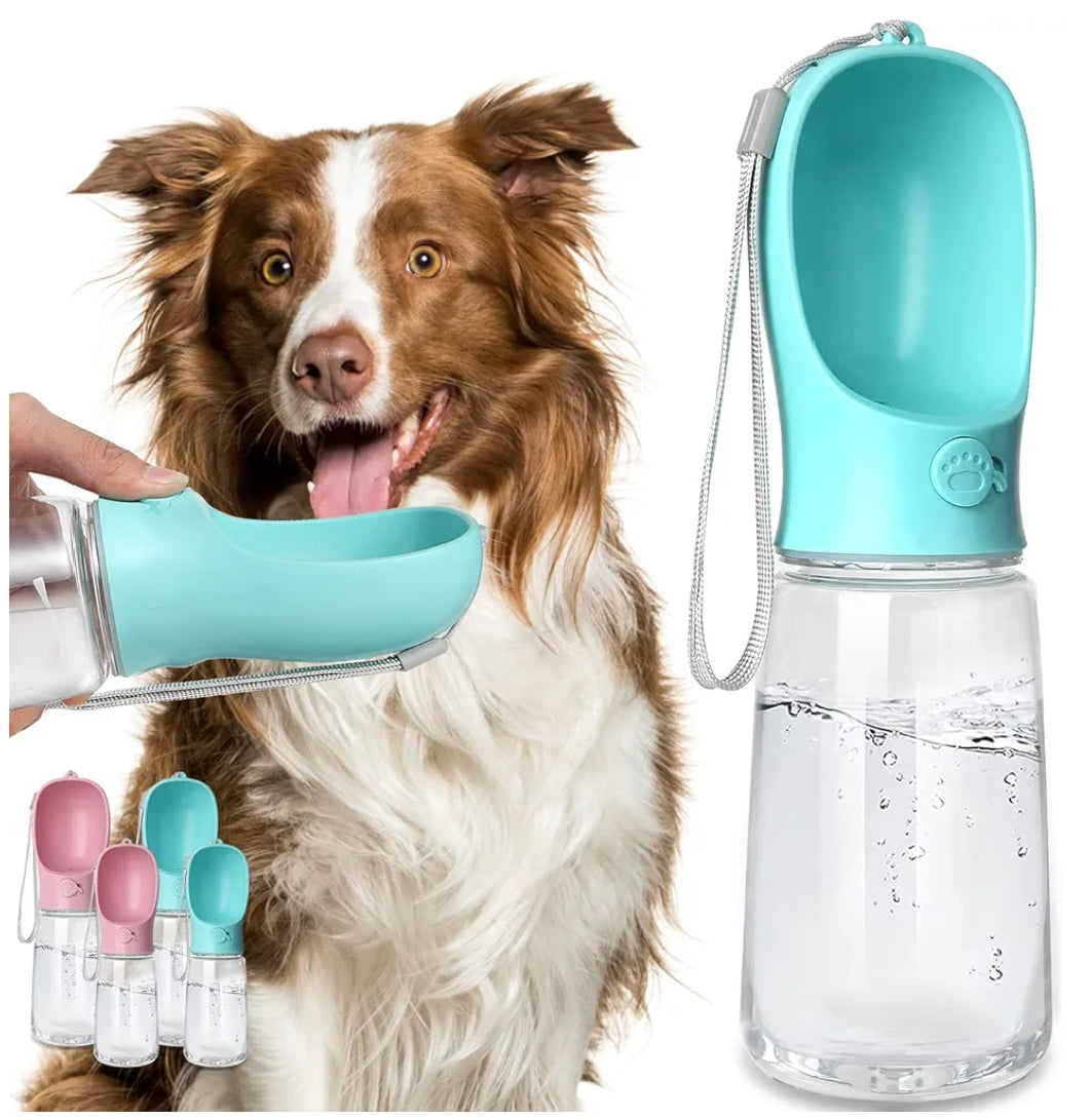 Portable Pet Water Bottle – Leak-Proof One-Hand Dispenser for Dogs & Cats