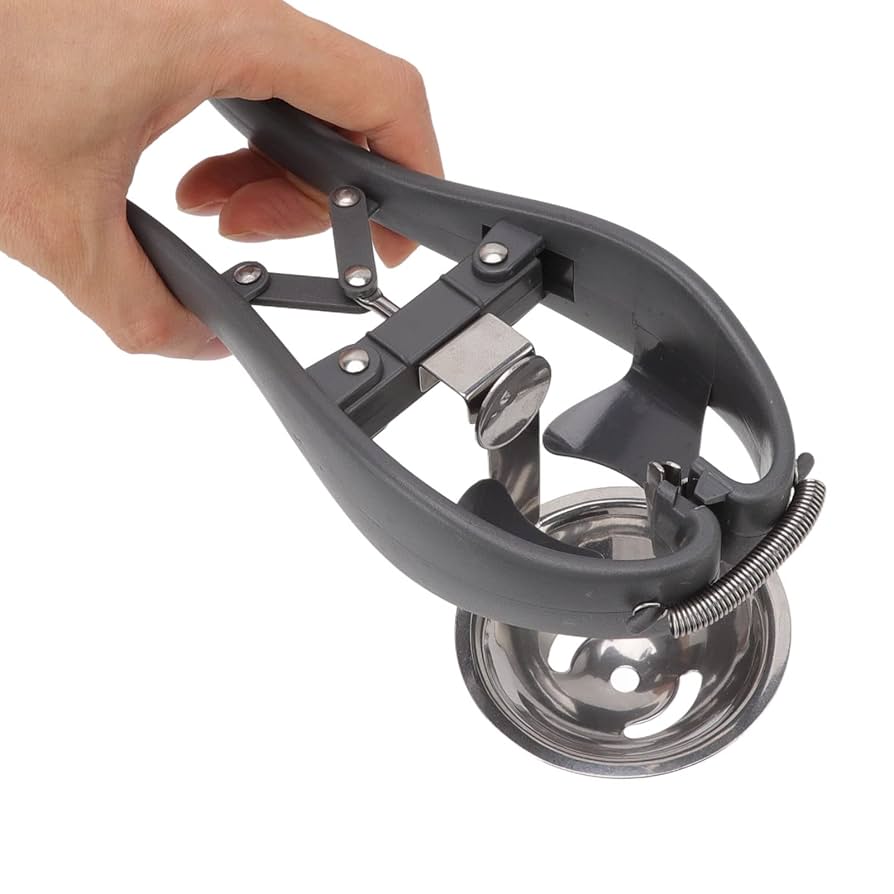 Stainless Steel Egg Cracker and Separator Tool - 2-in-1 Egg Cracker & Yolk Separator