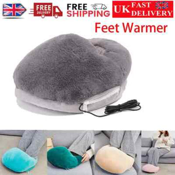 USB Electric Heated Slippers – Feet Warmer Shoes with Heating Pad