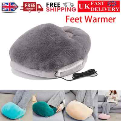 USB Electric Heated Slippers – Feet Warmer Shoes with Heating Pad