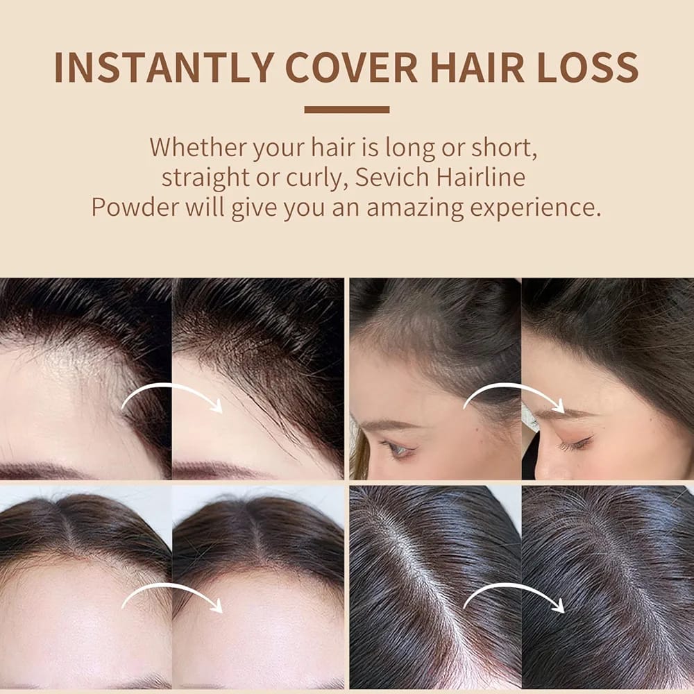 Hairline Powder – Instant Hair Filler & Root Touch-Up Powder for Thinning Hair